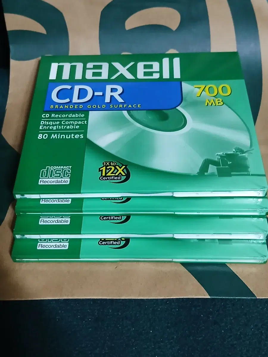 Maxell 공CD [  미개봉  ] 4개일괄 . 공시디